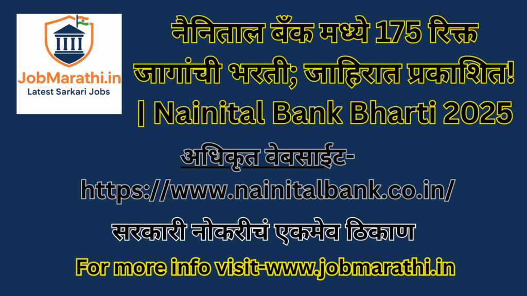 Nainital Bank Bharti 2025 recruitment notification released for 175 Clerk and PO vacancies apply online