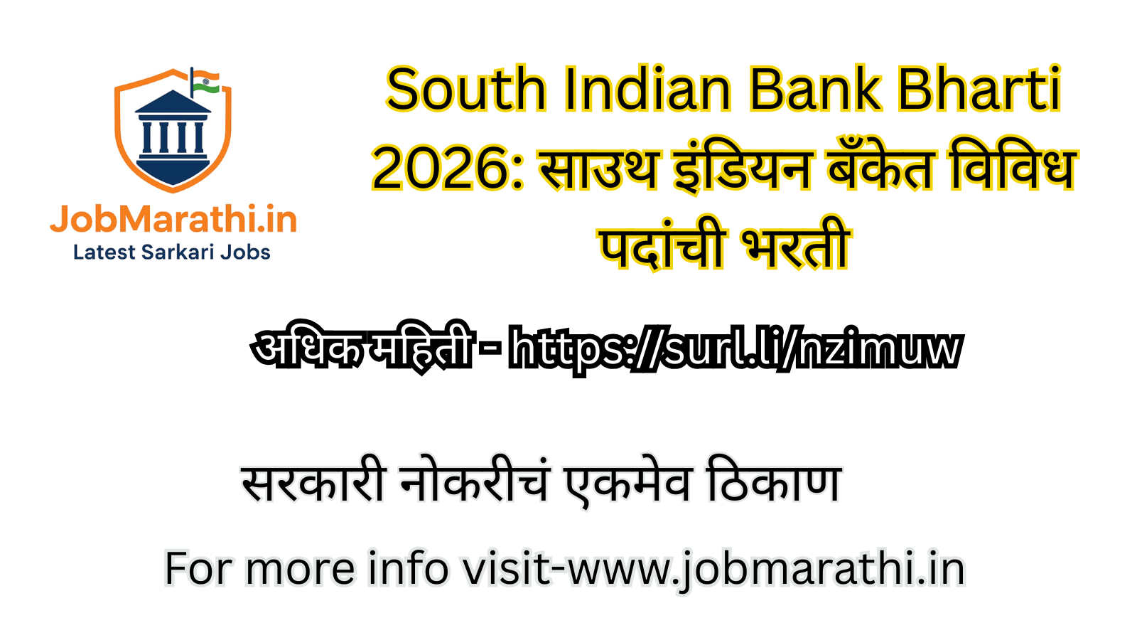 South Indian Bank Vacancy 2026 Apply Online